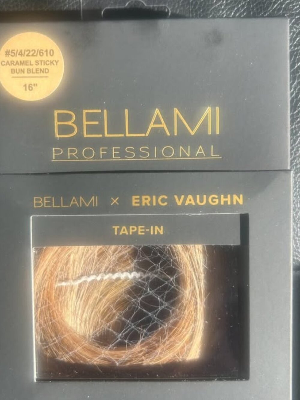Bellami Tape-In Hair Extensions 16" Caramel Sticky Buns Eric Vaughn